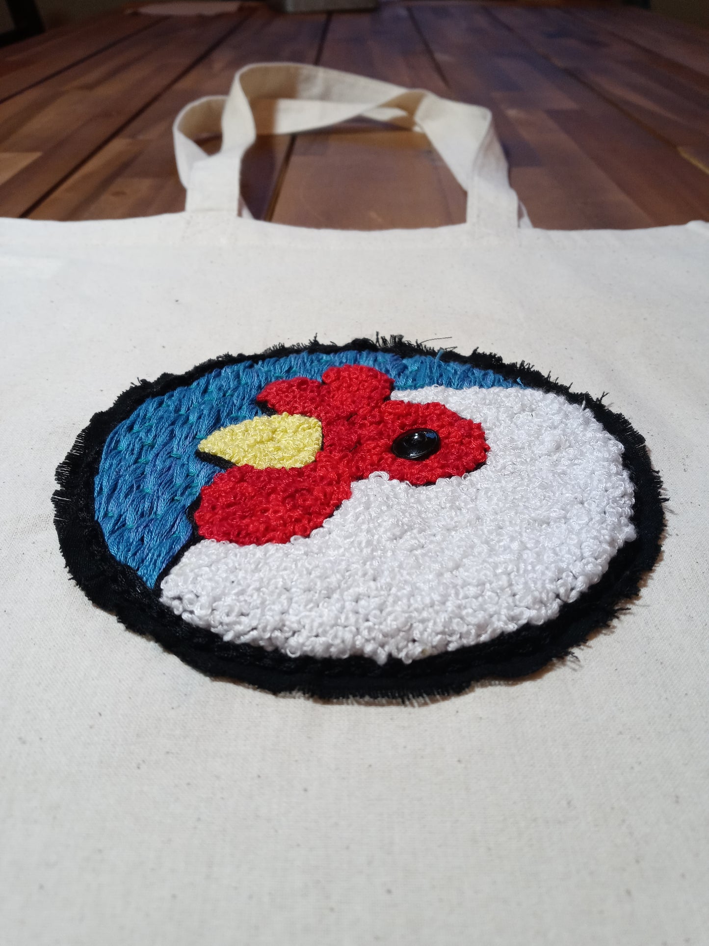 FUNDRAISER - Hand embroidered tote bag - Artisans Co-op Logo