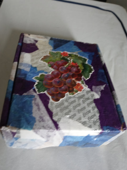 Papercraft: Keepsake Decoupage Box - Grapes of Math