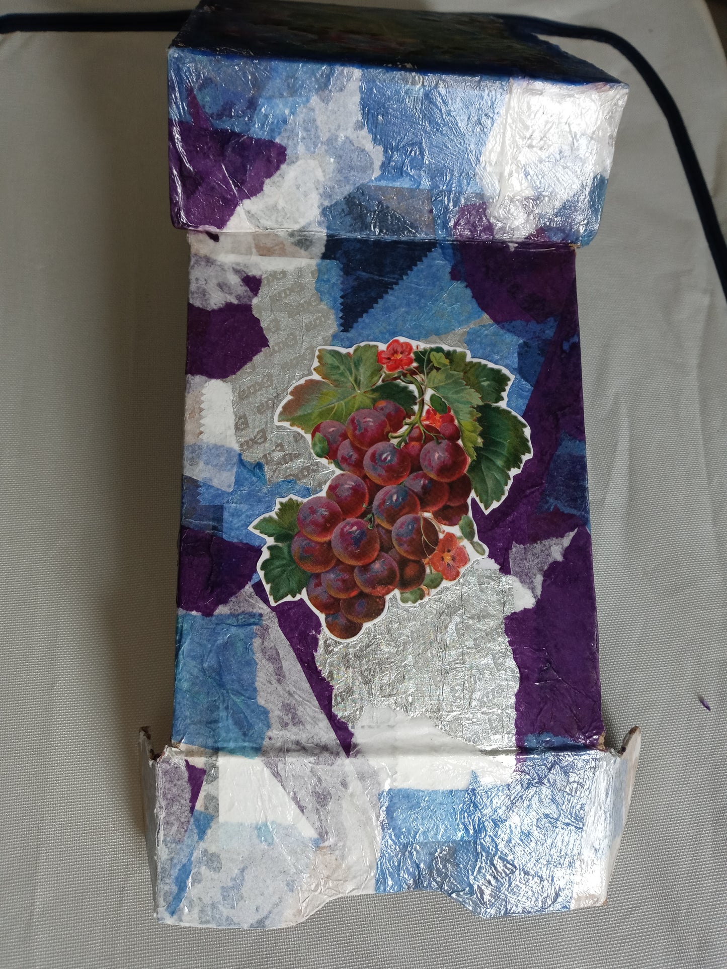 Papercraft: Keepsake Decoupage Box - Grapes of Math