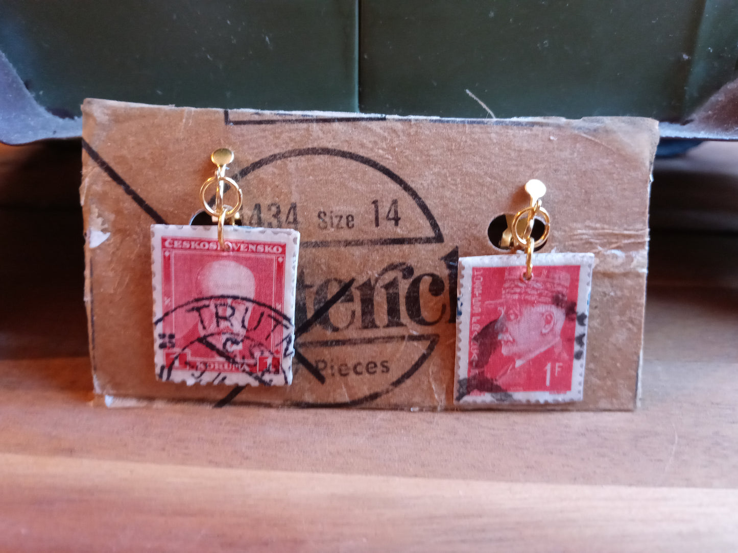Jewelry: Stamp Clip-on Earrings