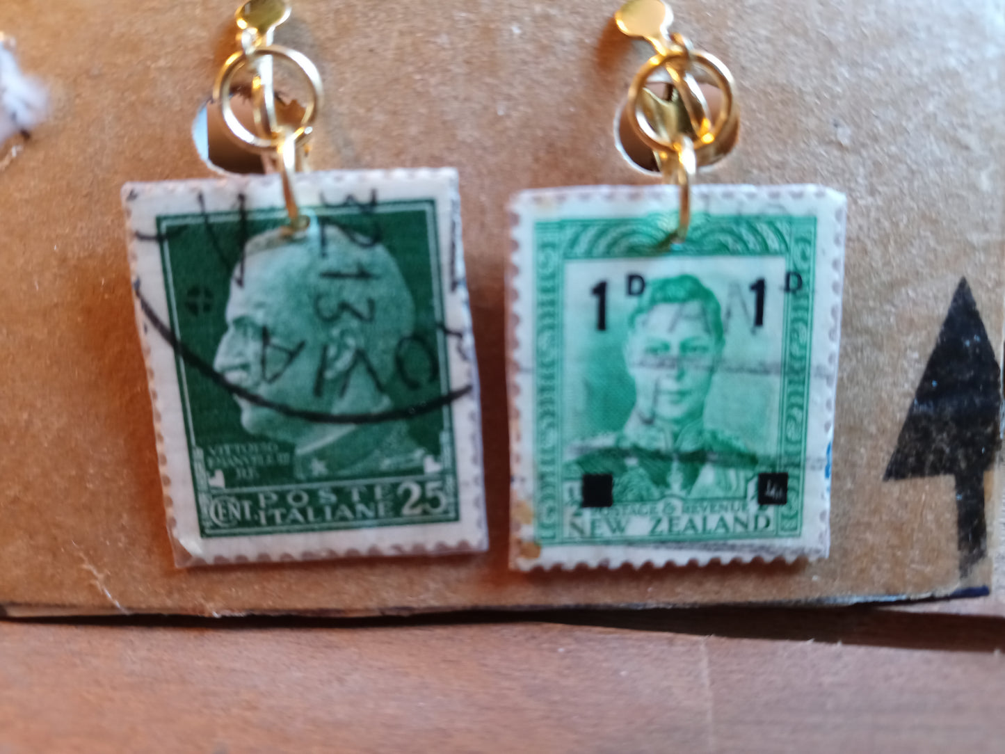 Jewelry: Stamp Clip-on Earrings