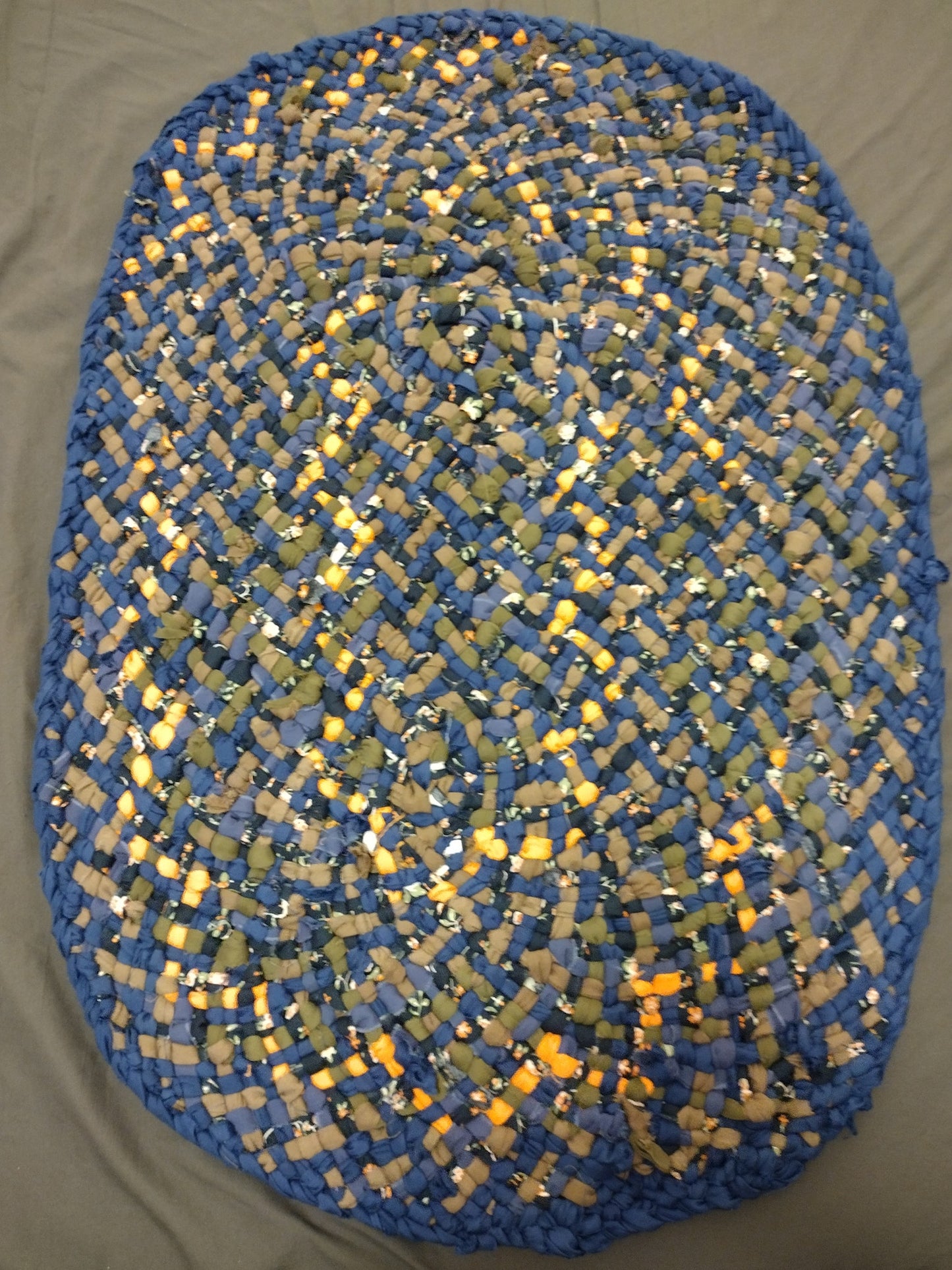 Rugs: 2 foot by 3 foot hand braided oval rug