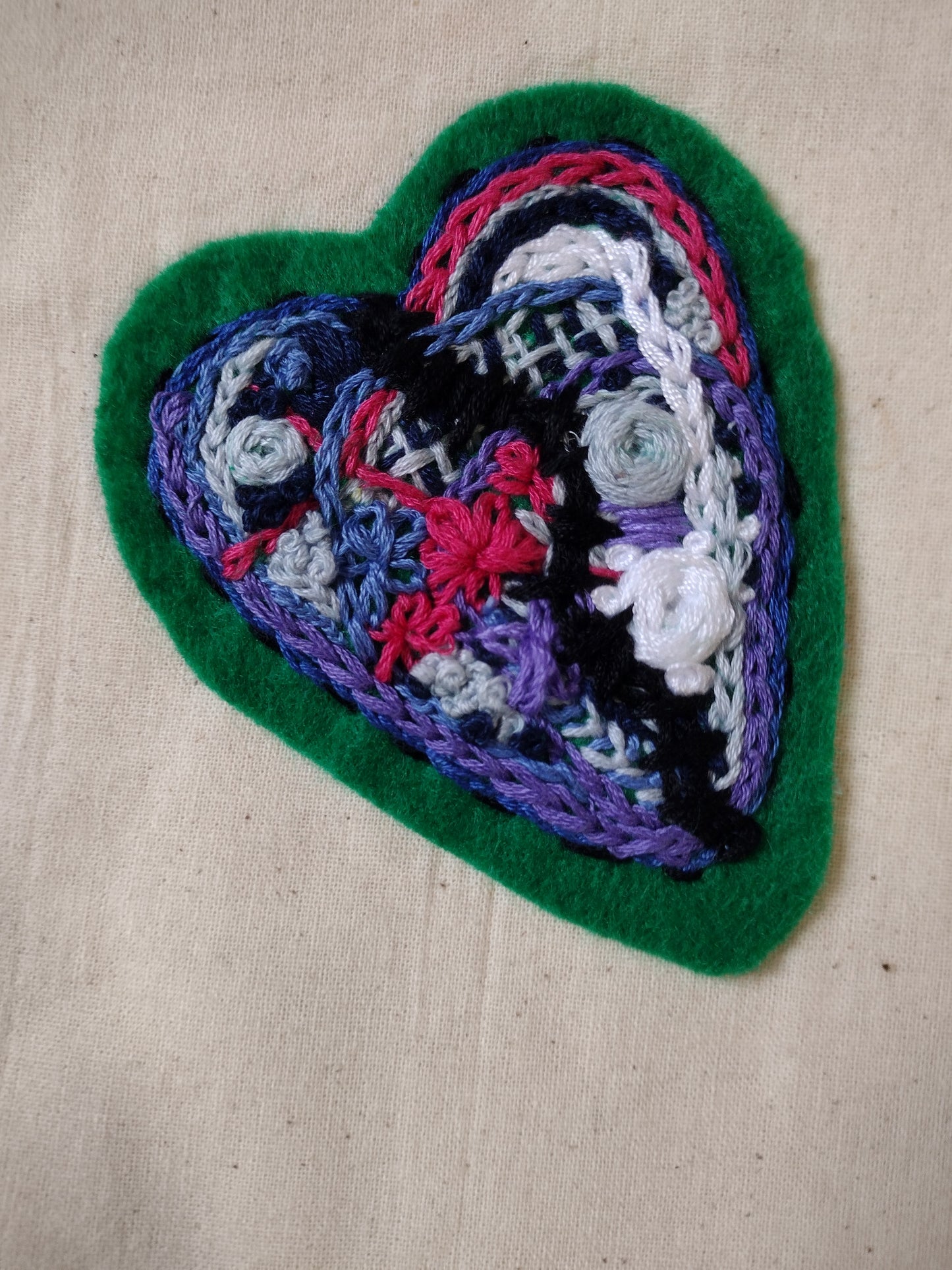 Tote: Hand embroidered tote bag - large design