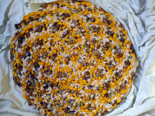 Rugs: 20 inch hand braided round rug