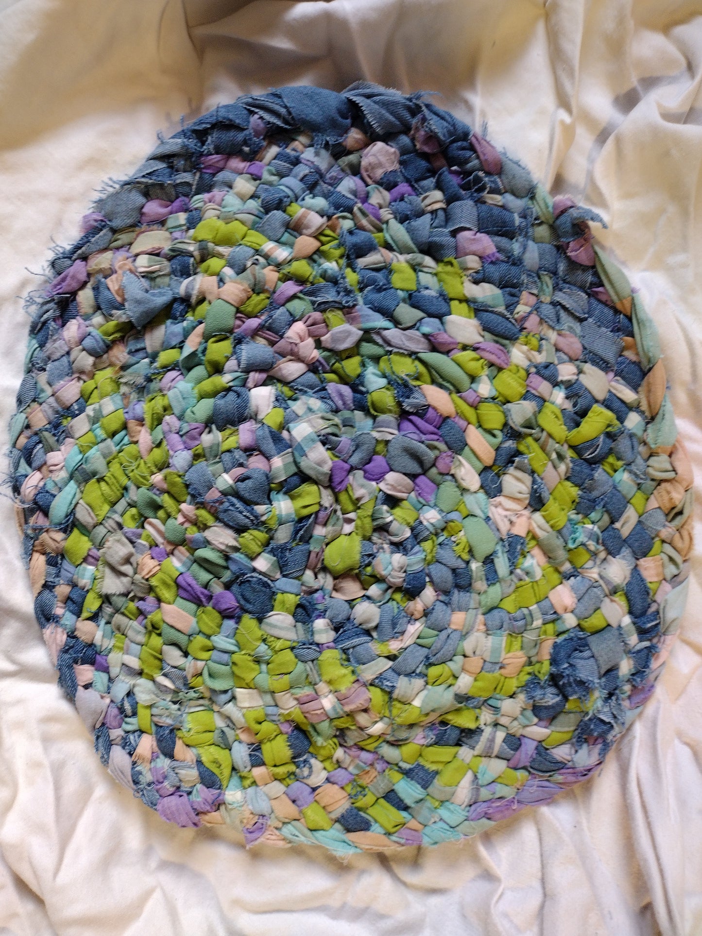 Mats: 15 inch hand braided oval rug/mat