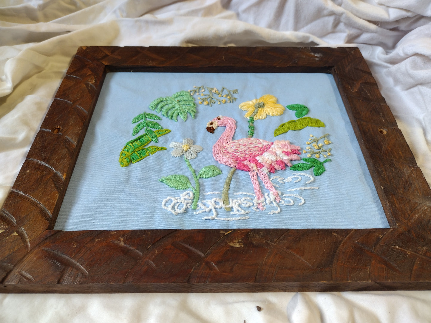 Wall Art: Hand embroidered wall art - Be Yourself