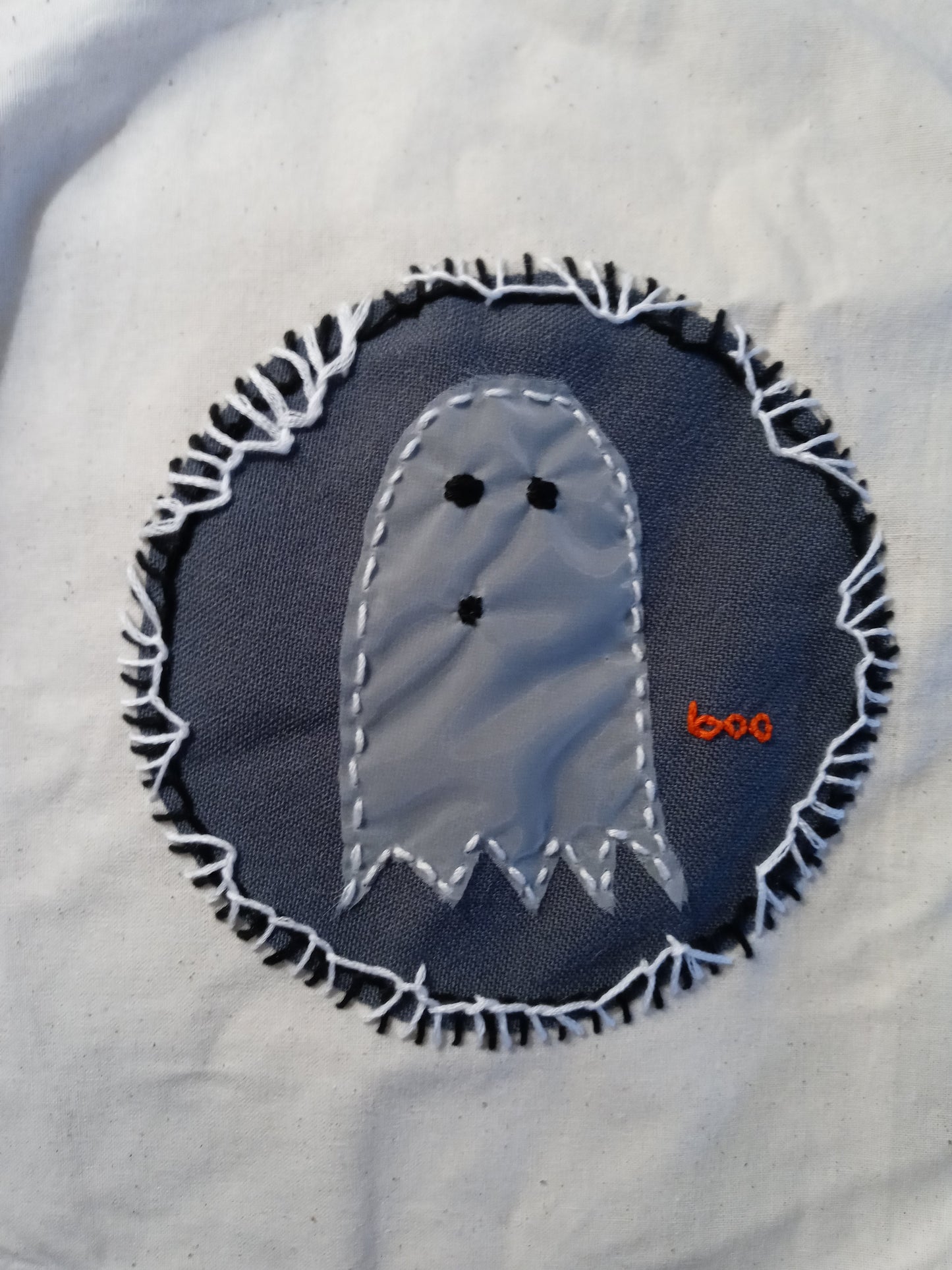 Tote: Hand embroidered tote bag - small design