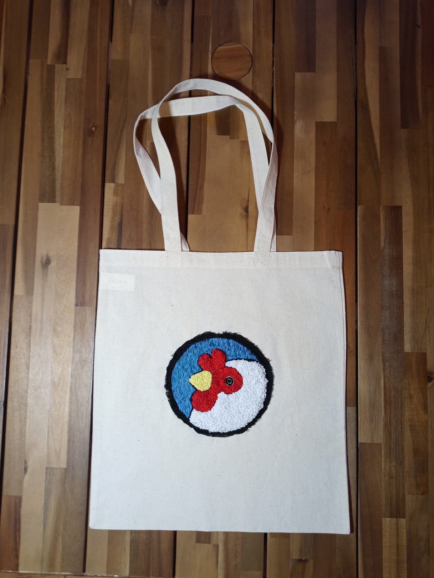 FUNDRAISER - Hand embroidered tote bag - Artisans Co-op Logo