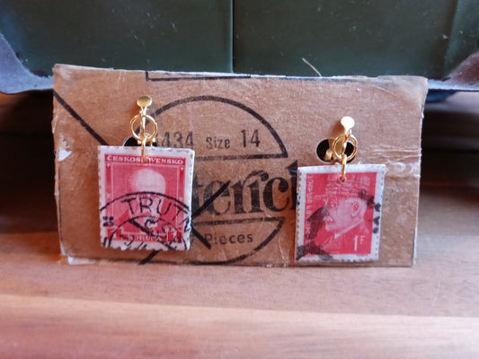 Jewelry: Stamp Clip-on Earrings
