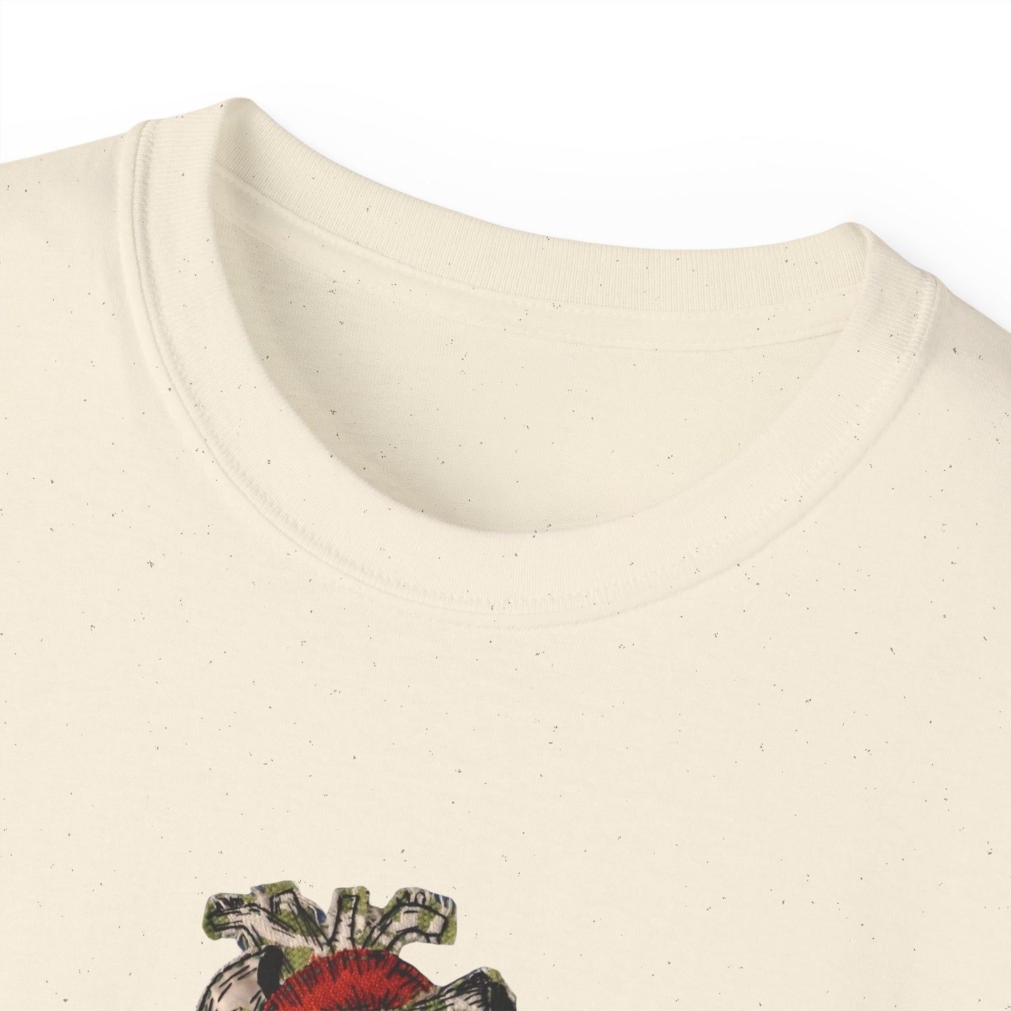 Apparel: Love God Love People Applique Vintage Medical Heart Unisex Ultra Cotton Tee