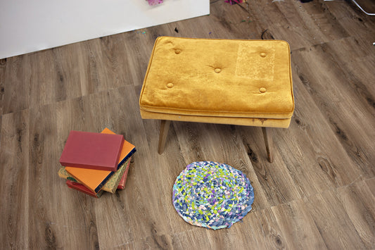 Mats: 15 inch hand braided oval rug/mat