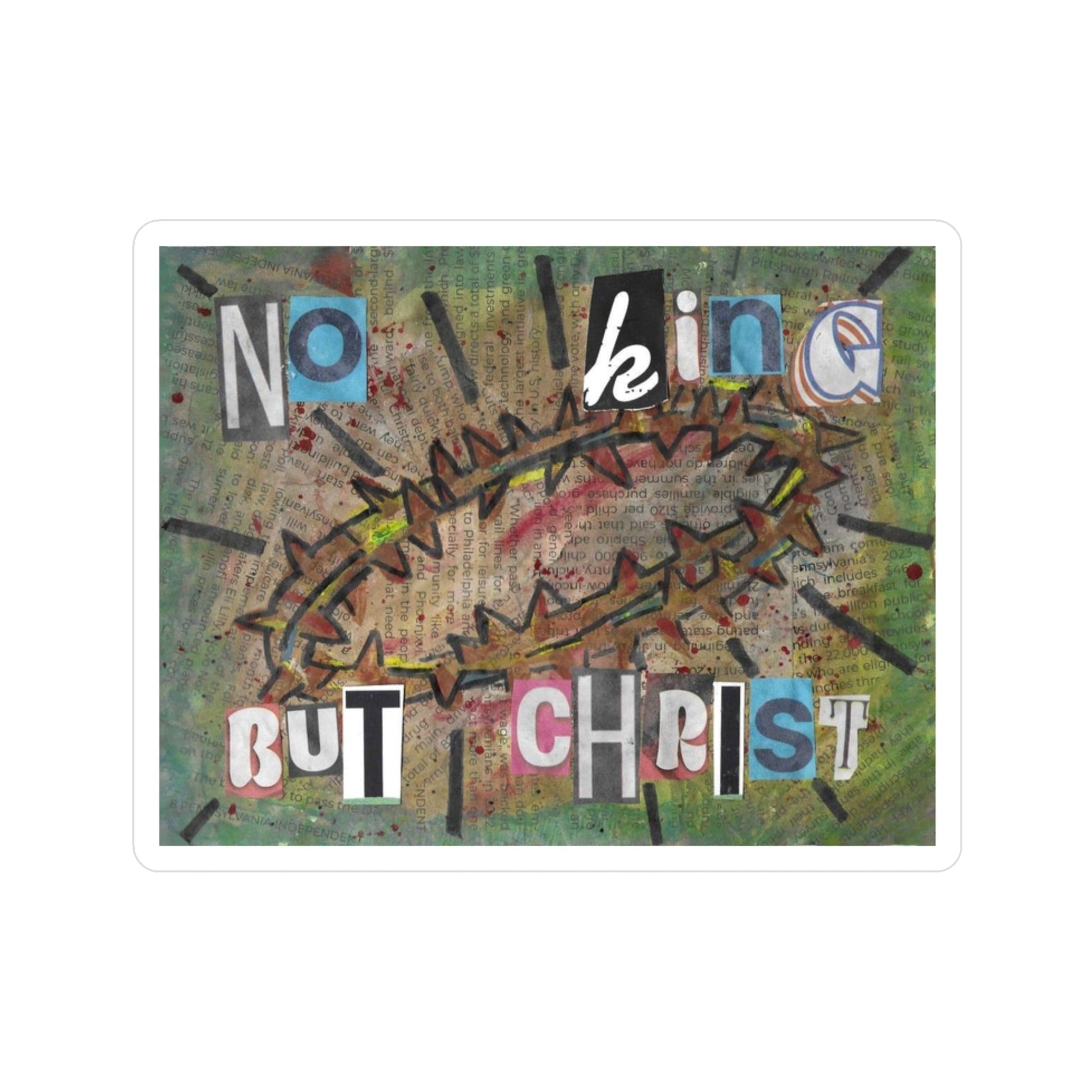 Artistic card with text and abstract design on a textured background